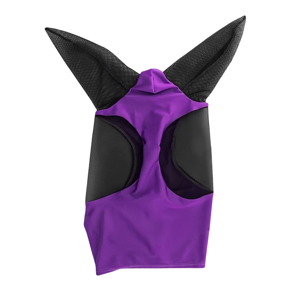 Stretchy Mesh Horse Fly Mask, Breathable Anti-Mosquito Ear Protection