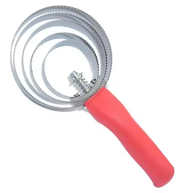 Serrated Horse Curry Comb, Sweat Scraper & Deshedding Brush