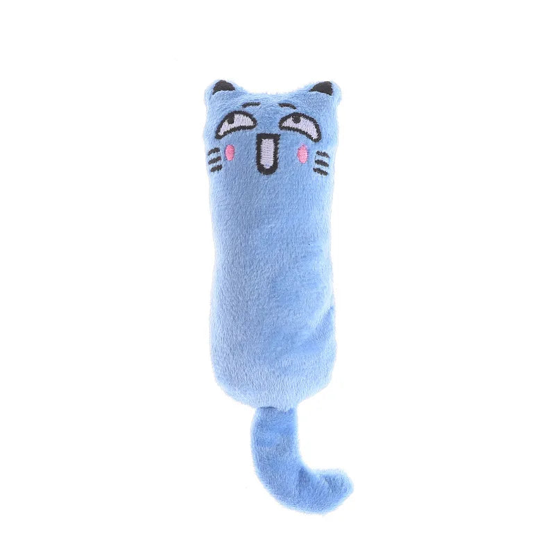 Cute Interactive Catnip Plush Cat Toy – Squeaky Chew Toy for Teeth Grinding & Play