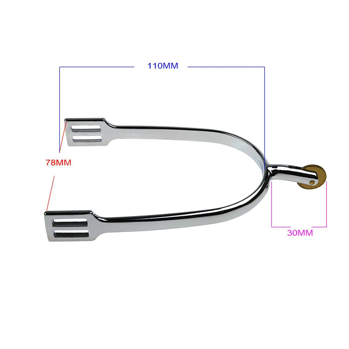 2-Piece Horse Spurs for Riding and Boot Decoration, Zinc Alloy Equestrian Equipment