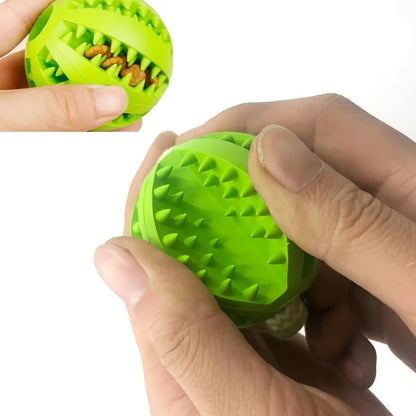 Interactive Dog Toy for Large Breeds – Tug Rope with Treat Dispenser Ball & Dental Chew