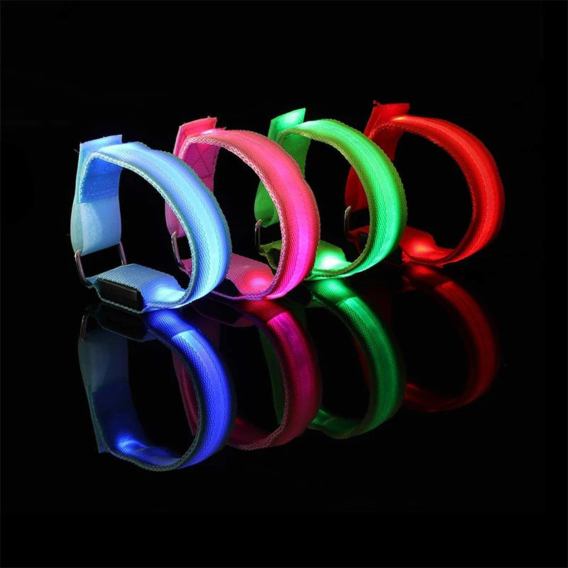 4-Piece LED Horse Leg Safety Straps, Reflective Night Riding Leg Bands for Horses, Outdoor Equestrian Safety Gear for Riding and Exercise