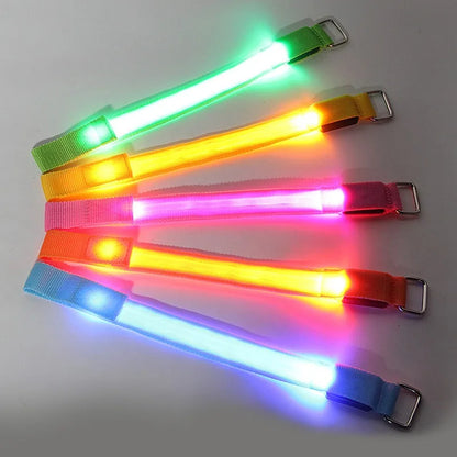 4-Piece LED Horse Leg Safety Straps, Reflective Night Riding Leg Bands for Horses, Outdoor Equestrian Safety Gear for Riding and Exercise