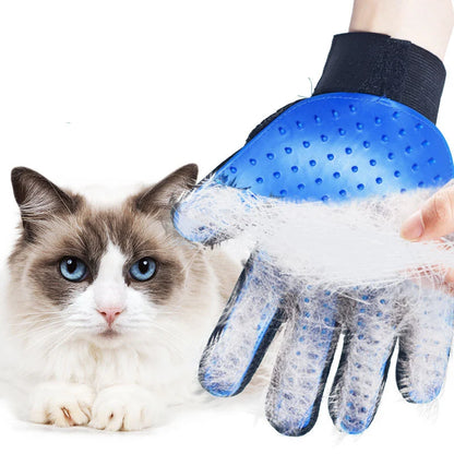 Pet Grooming Glove – Cat & Dog Deshedding Brush Glove for Hair Removal and Massage