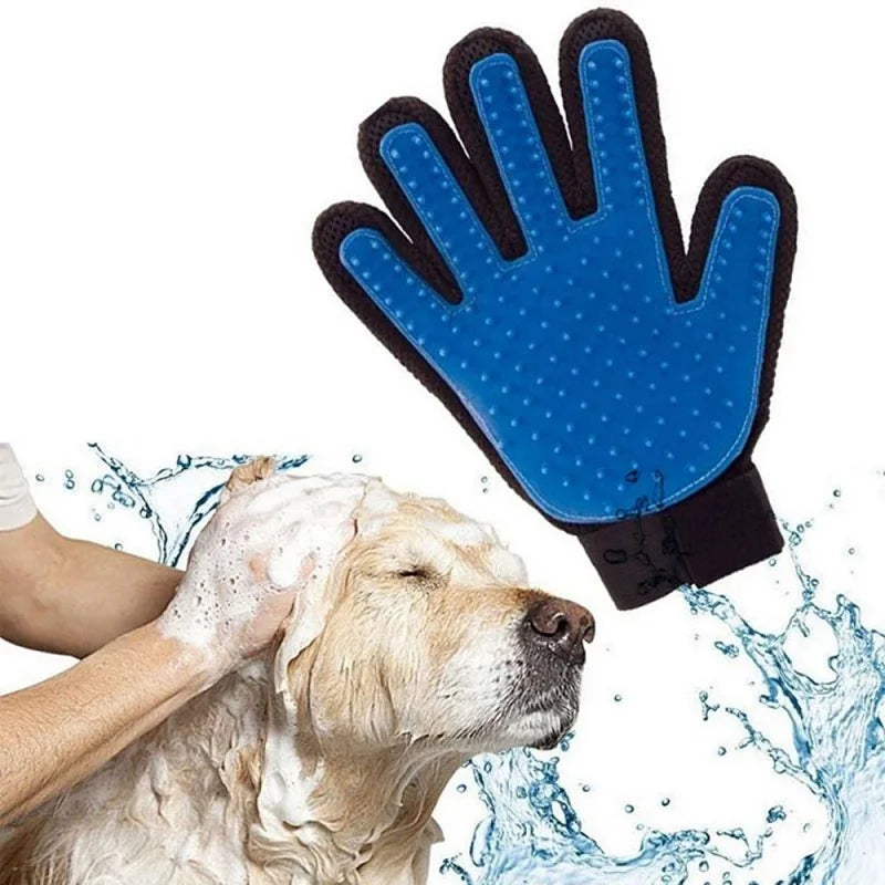 Pet Grooming Glove – Cat & Dog Deshedding Brush Glove for Hair Removal and Massage