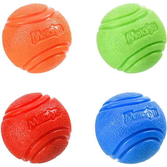 Solid Rubber Bouncy Ball Dog Toy – Durable Chew Ball for Outdoor Fetch & Retrieve Training
