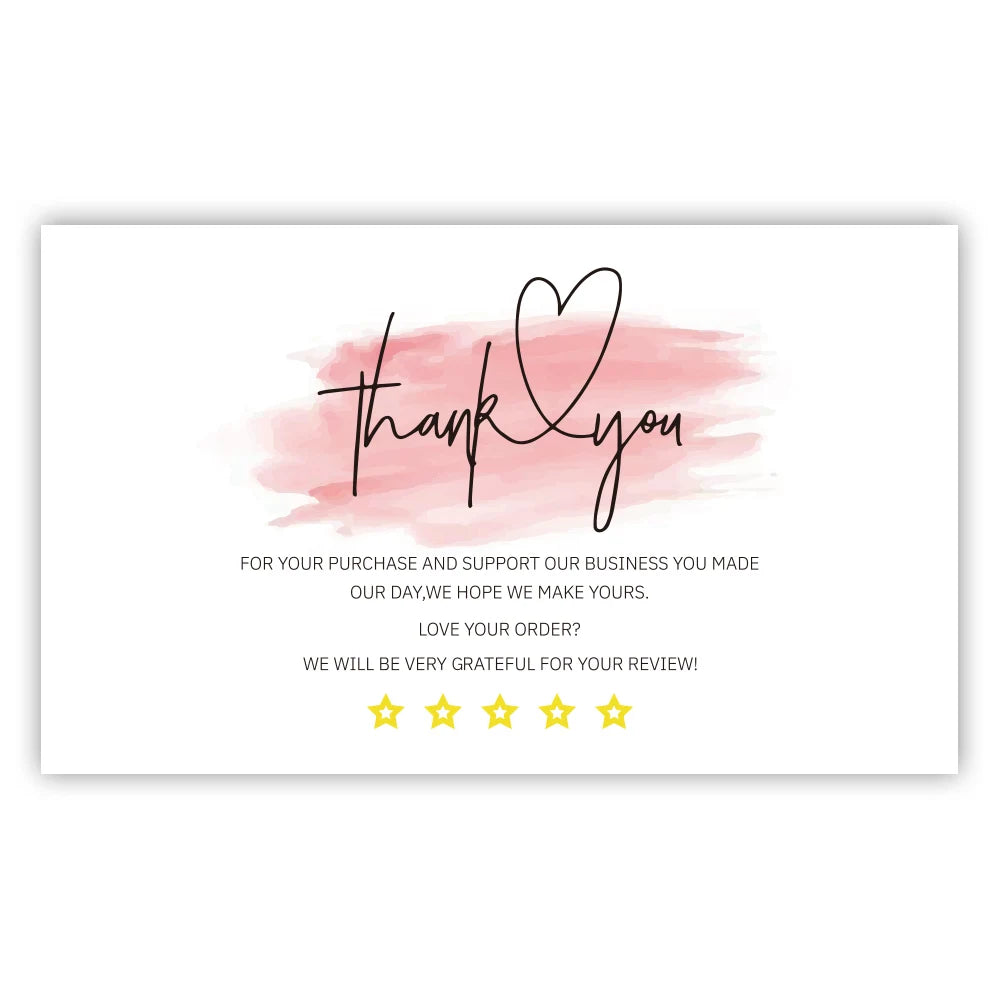 Custom Thank You Cards – Personalized Business Cards, Postcards & Wedding Invitation Printing with Logo
