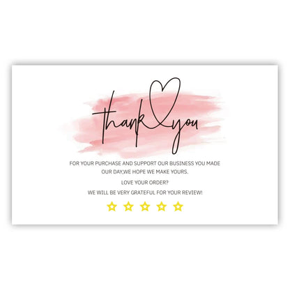Custom Thank You Cards – Personalized Business Cards, Postcards & Wedding Invitation Printing with Logo