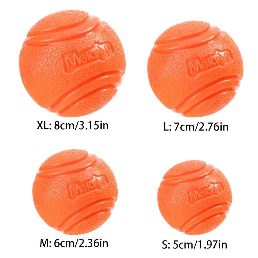 Solid Rubber Bouncy Ball Dog Toy – Durable Chew Ball for Outdoor Fetch & Retrieve Training