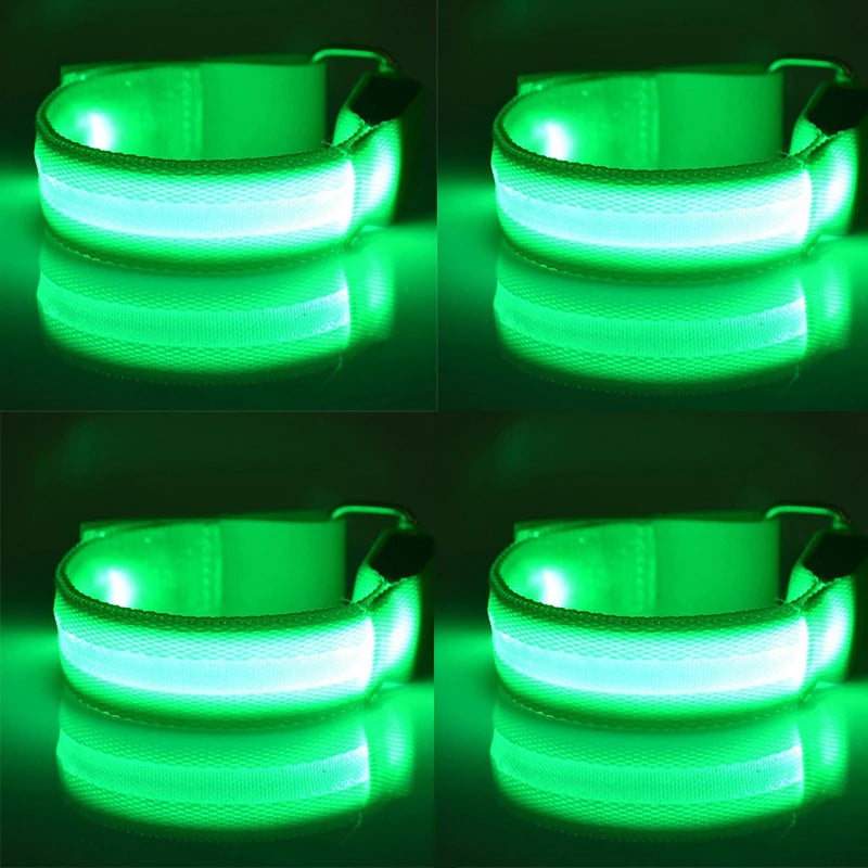 4-Piece LED Horse Leg Safety Straps, Reflective Night Riding Leg Bands for Horses, Outdoor Equestrian Safety Gear for Riding and Exercise