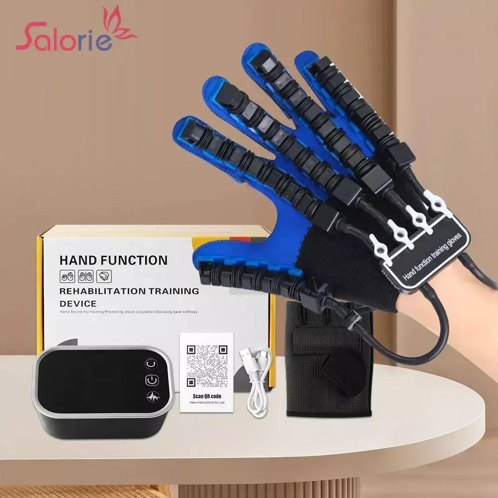 Hand Rehabilitation Exercise Robot Glove, Left and Right Hand Training Device, Finger Exerciser for Hand Mobility and Recovery