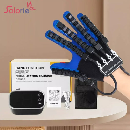 Hand Rehabilitation Exercise Robot Glove, Left and Right Hand Training Device, Finger Exerciser for Hand Mobility and Recovery