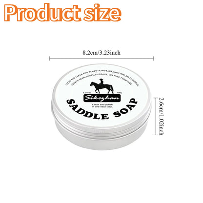 Premium Leather Saddle Cream, Deep Conditioning and Restoring Treatment, Waterproofing and Shine Enhancer for Horse Saddles, Tack and Leather Gear