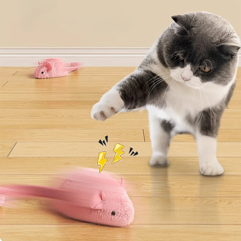 Interactive Plush Mouse Cat Toys – Glow-in-the-Dark Chew & Play Toys for Indoor Cats