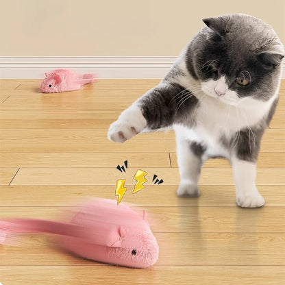Interactive Plush Mouse Cat Toys – Glow-in-the-Dark Chew & Play Toys for Indoor Cats