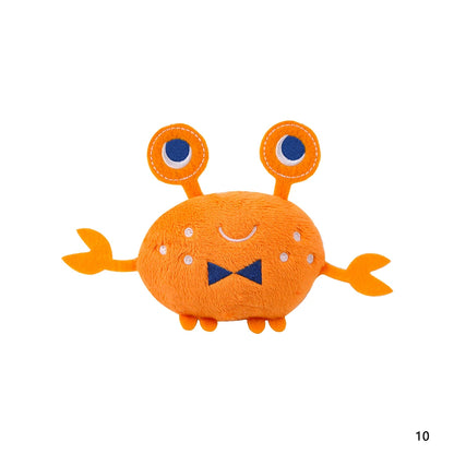 Cute Plush Squeaky Dog Toy, Cartoon Fruit Animal Chew Toy, Interactive Puzzle Toy for Dogs and Cats