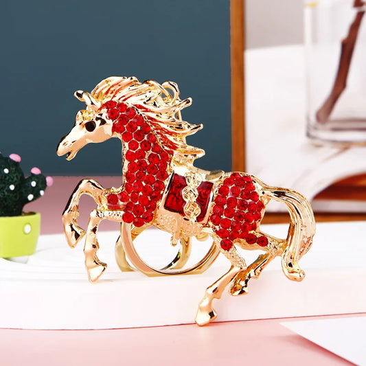 Horse Keychain, Equestrian Key Ring Pendant, Creative Jewelry Accessory, Party Favor and Gift