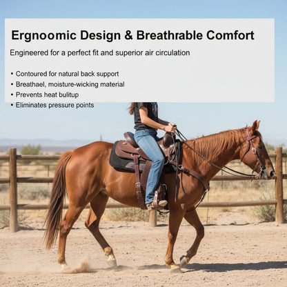 Horse Riding Seat Cushion – Soft Artificial Leather Equestrian Saddle Pad for Comfort (Western Style)