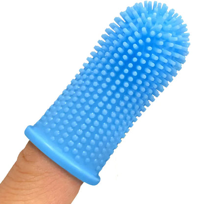 Soft Silicone Pet Finger Toothbrush – Teeth Cleaning Tool for Dogs & Cats