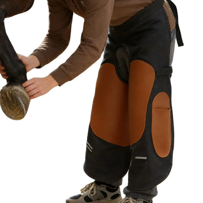 Farrier Apron with Side Pockets – Adjustable Horse Hoof Trimming & Horseshoe Repair Apron Chaps