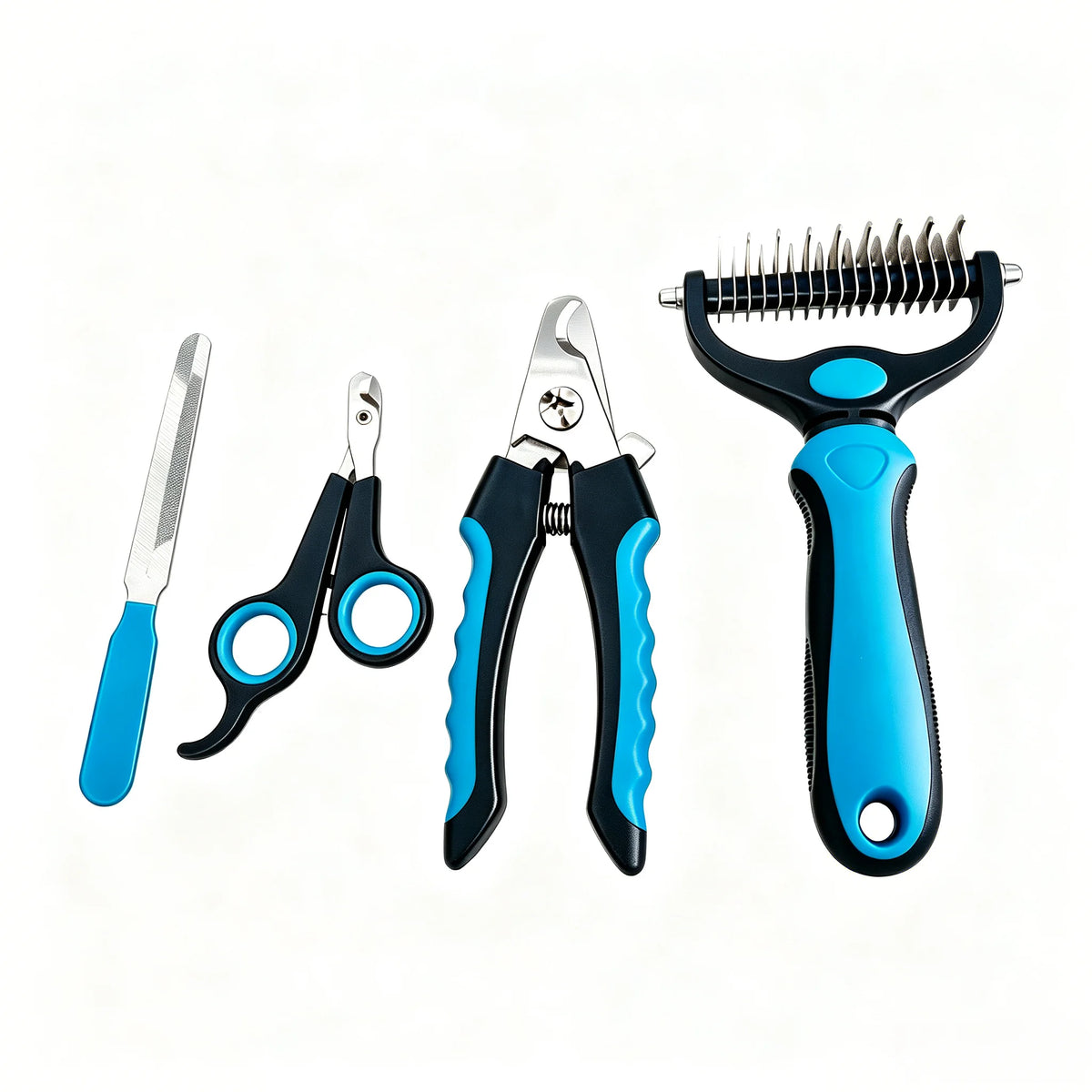 Pet Grooming & Cleaning Kit – Nail Clippers, Detangling Comb, Nail File & Essential Grooming Tools for Cats & Dogs