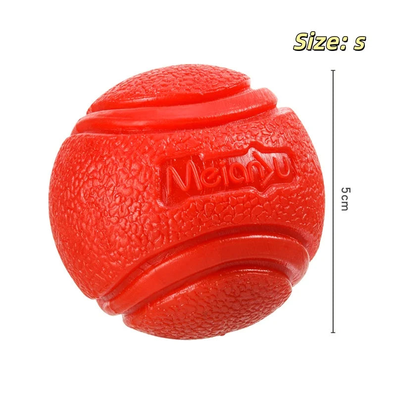 Solid Rubber Bouncy Ball Dog Toy – Durable Chew Ball for Outdoor Fetch & Retrieve Training