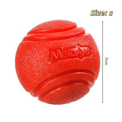 Solid Rubber Bouncy Ball Dog Toy – Durable Chew Ball for Outdoor Fetch & Retrieve Training