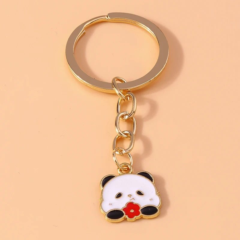 Enamel Horse Unicorn Keychain, Cute Animal Key Ring Pendant, Car Key Holder, Handbag Accessory, DIY Jewelry Gift for Women and Girls