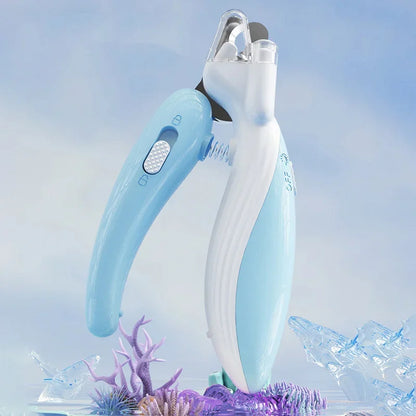 LED Light Pet Nail Clippers – Stainless Steel Professional Claw Trimmer for Dogs, Cats & Rabbits
