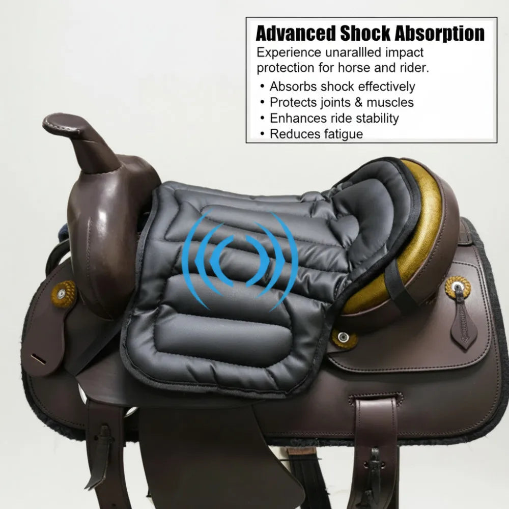 Horse Riding Seat Cushion – Soft Artificial Leather Equestrian Saddle Pad for Comfort (Western Style)