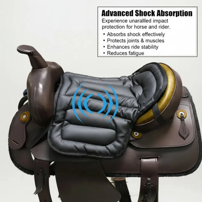 Horse Riding Seat Cushion – Soft Artificial Leather Equestrian Saddle Pad for Comfort (Western Style)