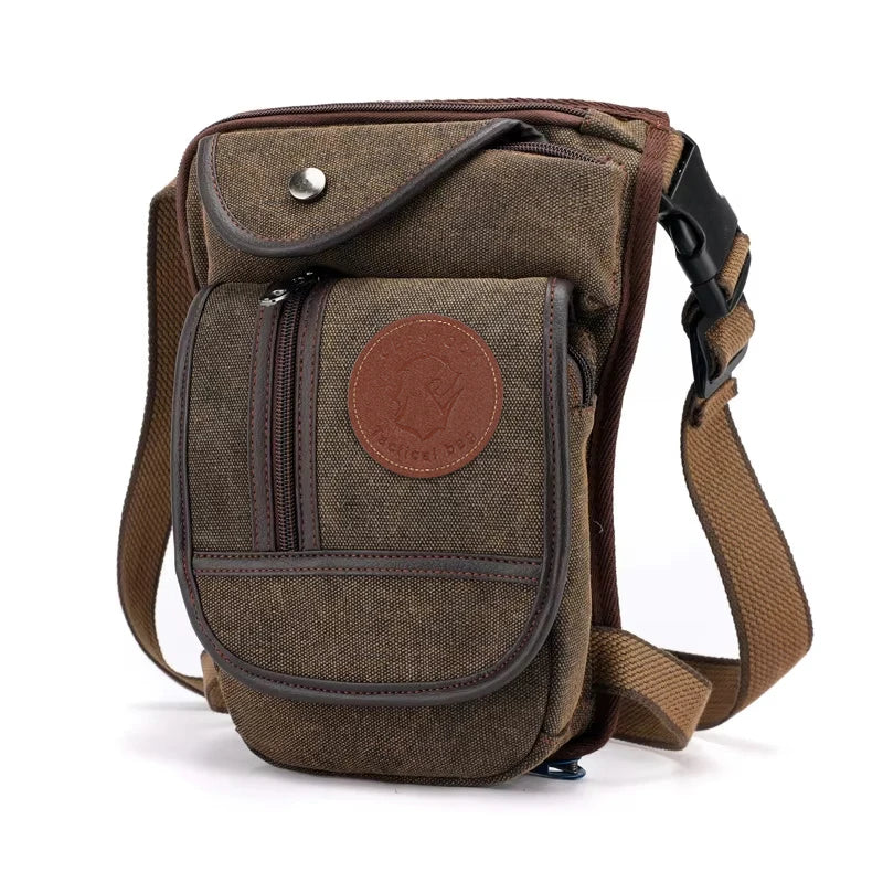 Equestrian Drop Leg Bag – Canvas Nylon Adjustable Waist & Thigh Riding Bag (Large Capacity)