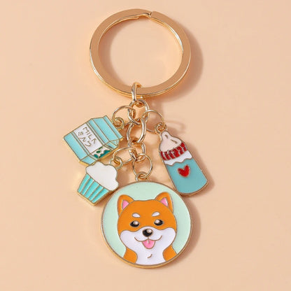 Enamel Horse Unicorn Keychain, Cute Animal Key Ring Pendant, Car Key Holder, Handbag Accessory, DIY Jewelry Gift for Women and Girls