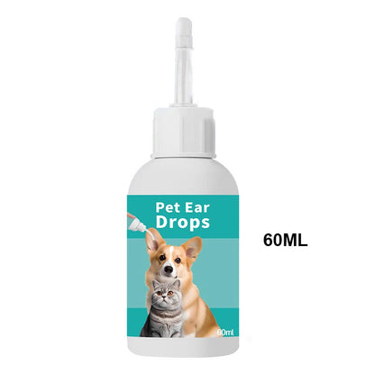 Pet Ear Cleaning Solution, Ear Mite Care for Cats & Dogs, Gentle Ear Wash