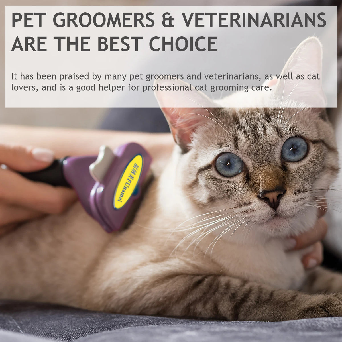 Pet Grooming Brush & Comb – Dog & Cat Hair Detangler, Knot Remover & Anti-Lice Grooming Tool for Short & Long Hair