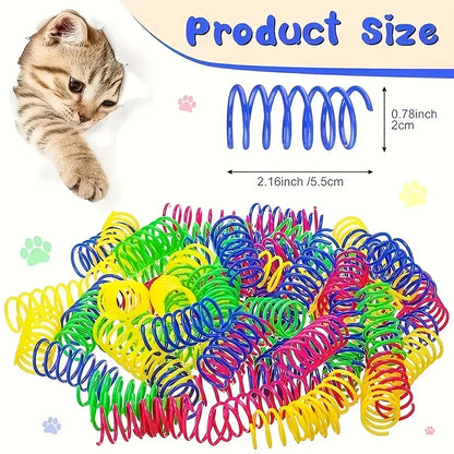 Cat Toys Mixed Pack (56/28/14 pcs) – Plastic & Plush Toy Variety Set for Multiple Cats