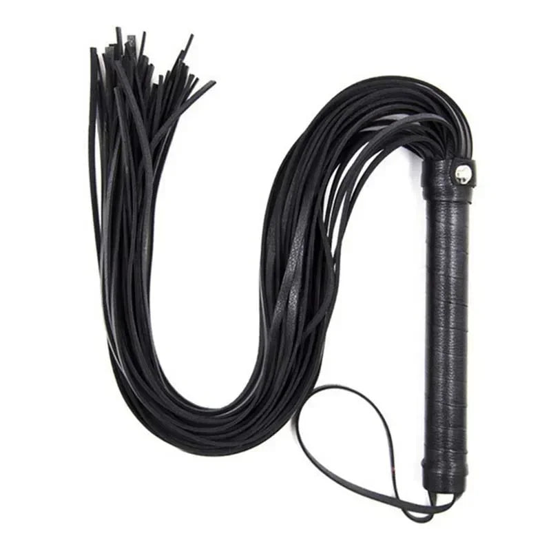 PU Leather Horse Riding Crop – Durable Equestrian Training Whip (Black)