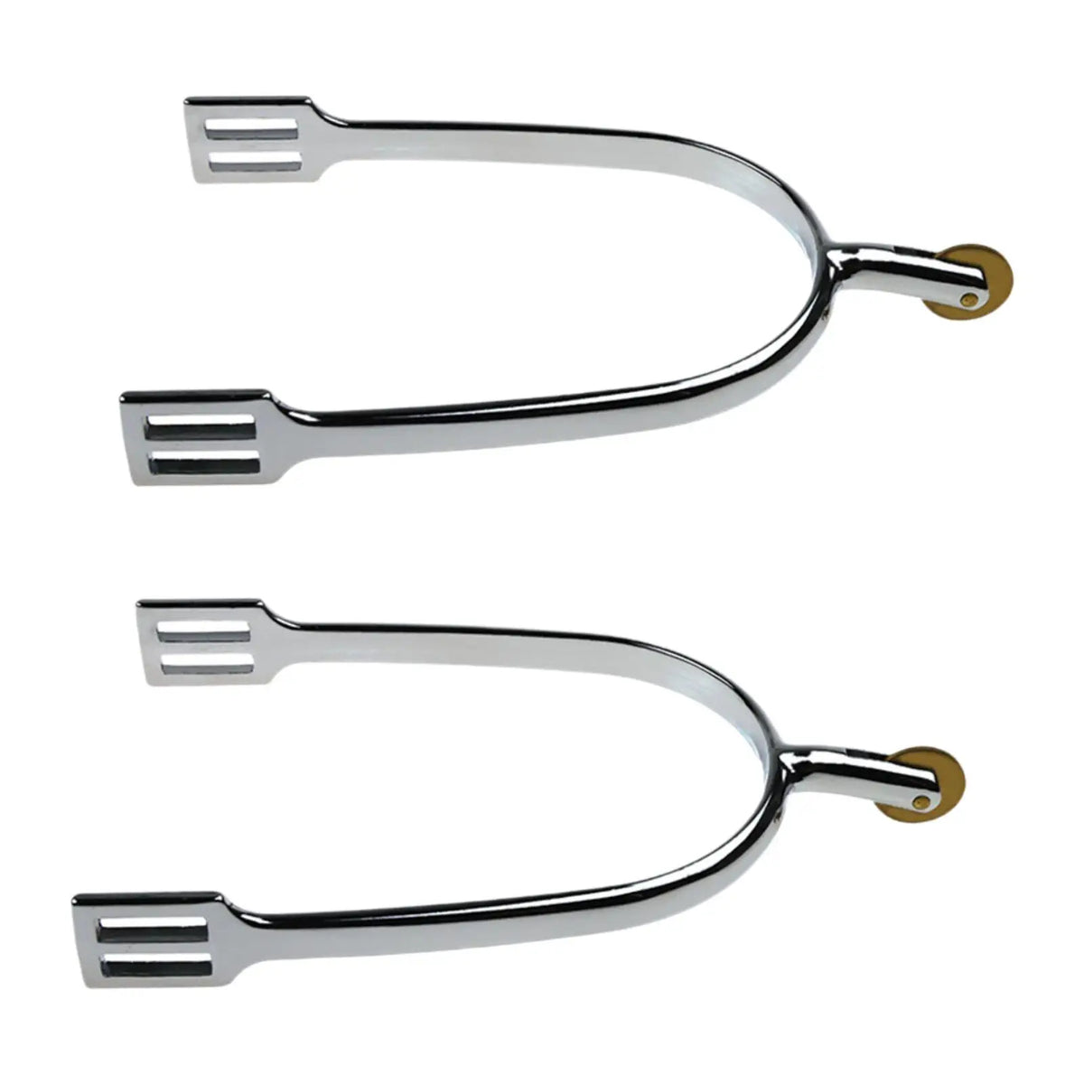 2-Piece Horse Spurs for Riding and Boot Decoration, Zinc Alloy Equestrian Equipment