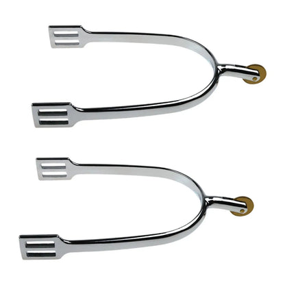 2-Piece Horse Spurs for Riding and Boot Decoration, Zinc Alloy Equestrian Equipment