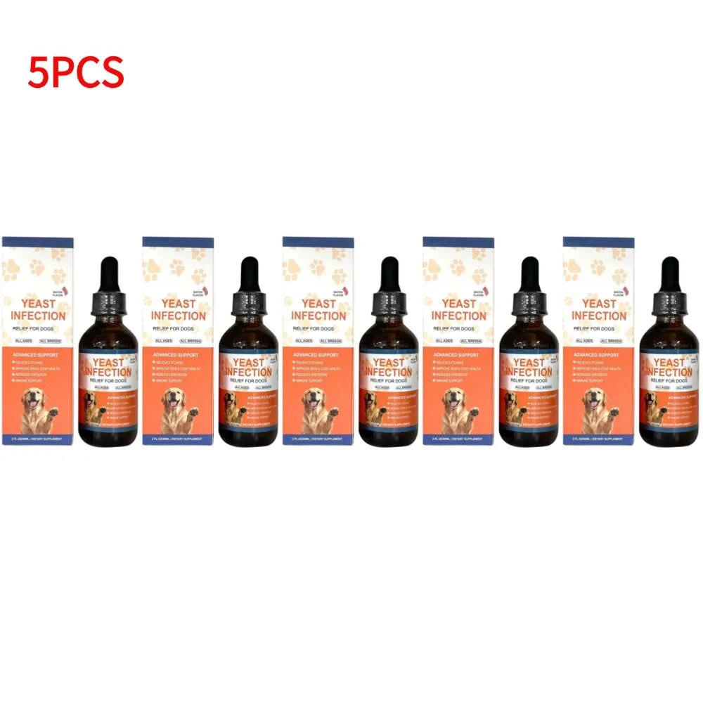 Dog Skin & Coat Care Drops – 60ml Herbal Pet Supplement for Healthy Skin & a Shiny Coat