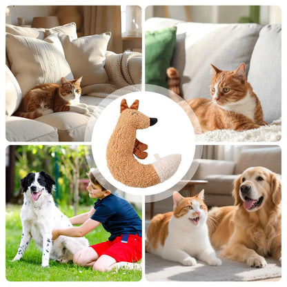 Interactive Squeaky Chew Toy for Aggressive Chewers – Durable Plush Toy for Dogs & Cats