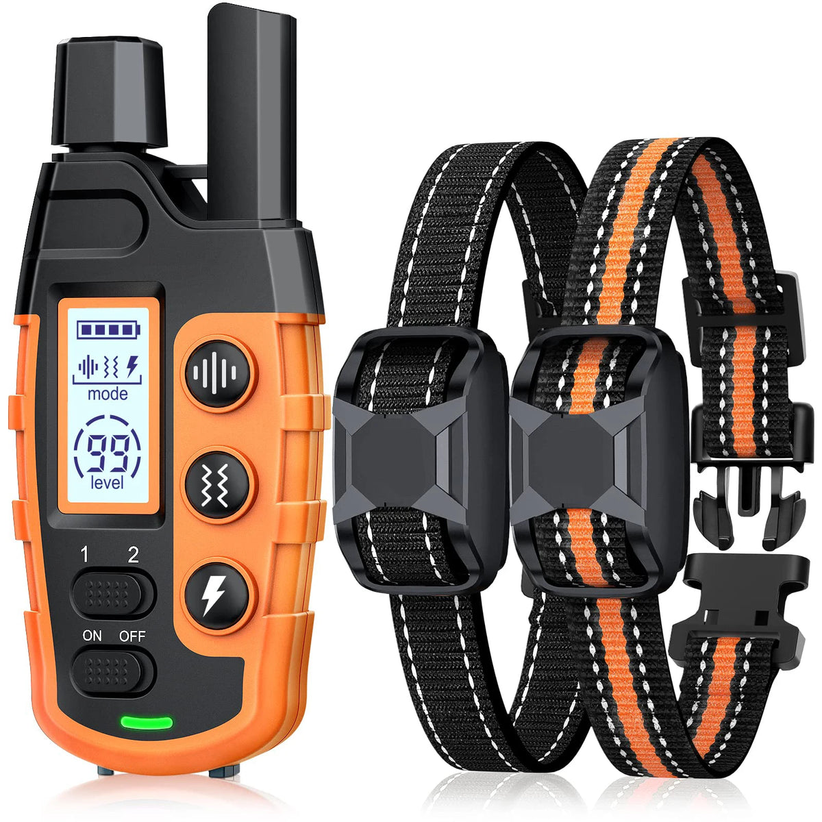 Remote Dog Training Collar – Waterproof E-Collar with Vibration & Static Modes, 3300 ft Range