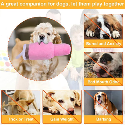 Safe Squeaky Dog Cup Toy – Durable Chew Toy for Small, Medium & Large Dogs (Aggressive Chewers)