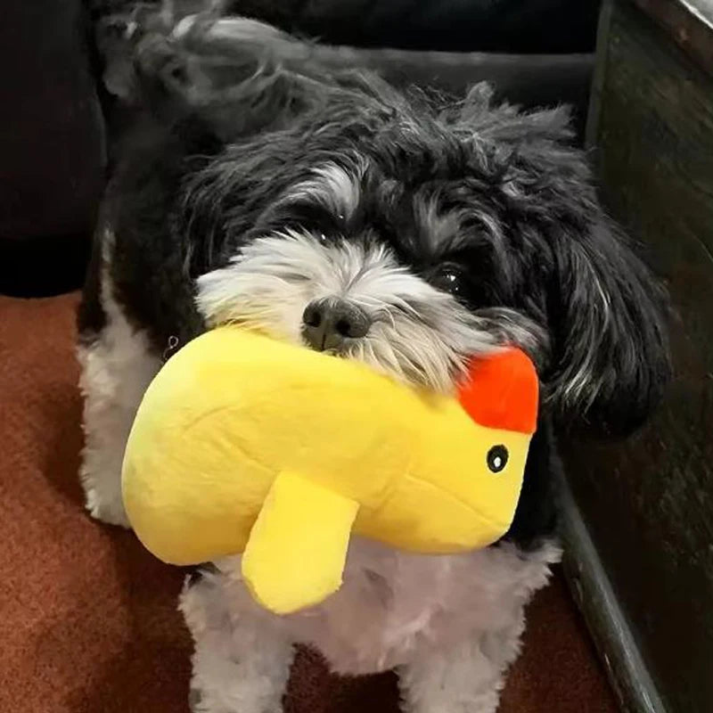 A 7-piece puppy toy set featuring adorable plush fruit and vegetable designs. These soft, chewable toys are perfect for playtime, interactive activities, and keeping your puppy entertained.