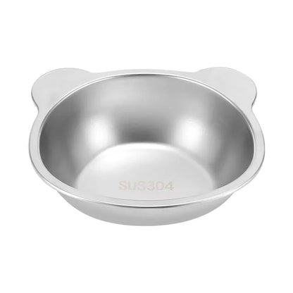 304 Stainless Steel Raised Cat Bowl, 15° Tilted Neck-Friendly Design
