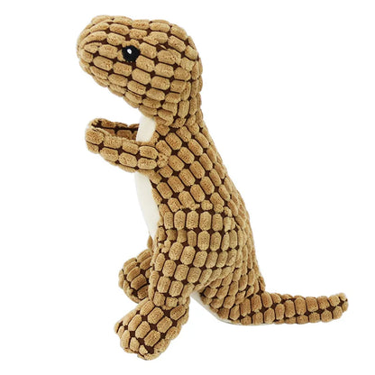 Funny Dinosaur Plush Dog Toy – Squeaky Stuffed Chew Toy for Training, Teething & Exercise