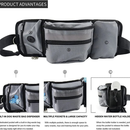 Dog Training Waist Bag – Multi-Functional Treat & Snack Pouch for Outdoor Walking
