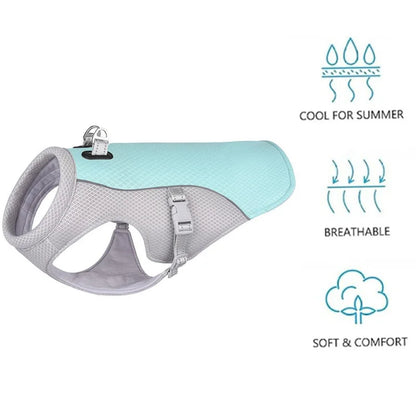 Dog Cooling Vest – Lightweight UV Sun Protection & Anxiety Relief Vest for Hot Summer Days