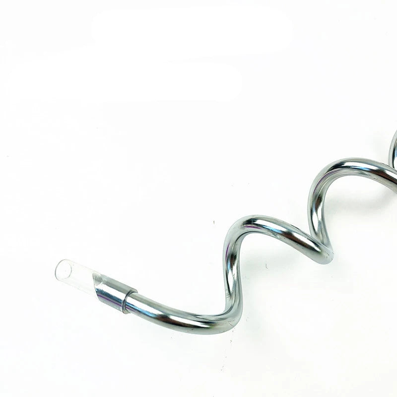 Stainless Steel Dog Tie-Out Stake – Ground Anchor Spike with Steel Cable Leash