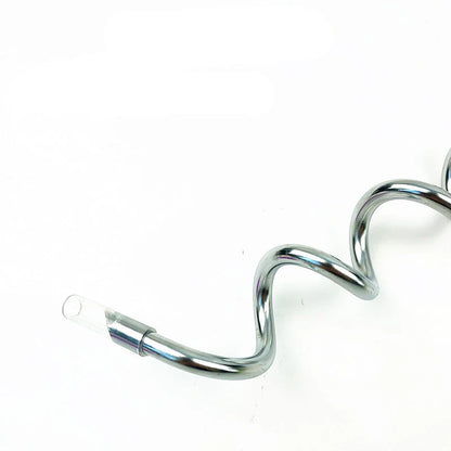 Stainless Steel Dog Tie-Out Stake – Ground Anchor Spike with Steel Cable Leash